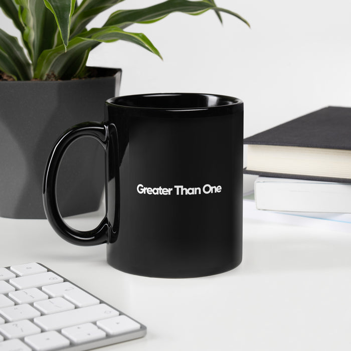 GTO Greater Than One 2 Sided Black Glossy Mug