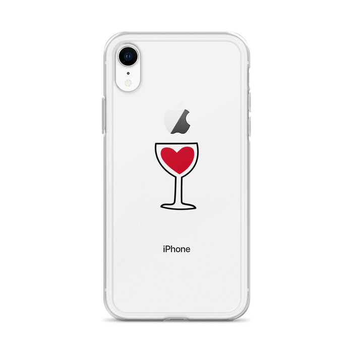 Rare Patient Voice Wine Heart Clear Case for iPhone®