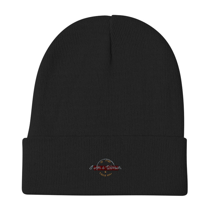 Red Stick Sickle Cell Embroidered Beanie