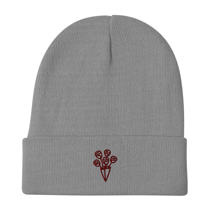 Roses Embroidered Beanie