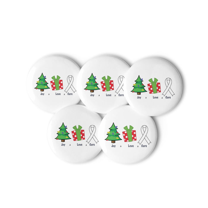 Joy, Love, Cure Set of Pin Buttons
