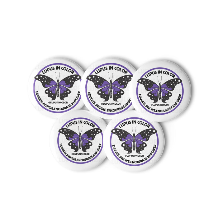 Lupus in Color Set of pin buttons