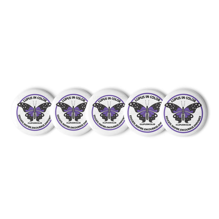 Lupus in Color Set of pin buttons