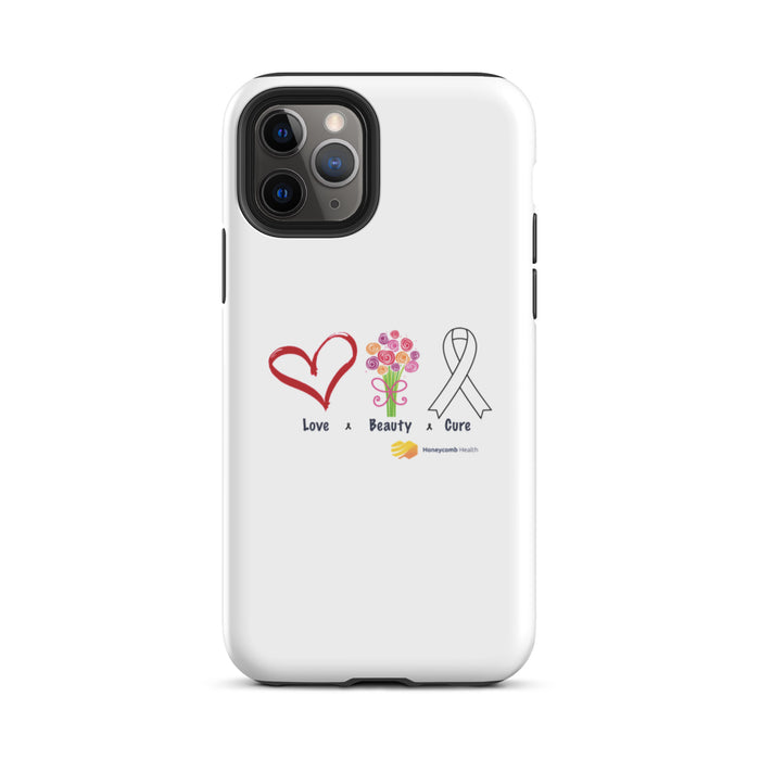 Love, Beauty, Cure Tough iPhone Case