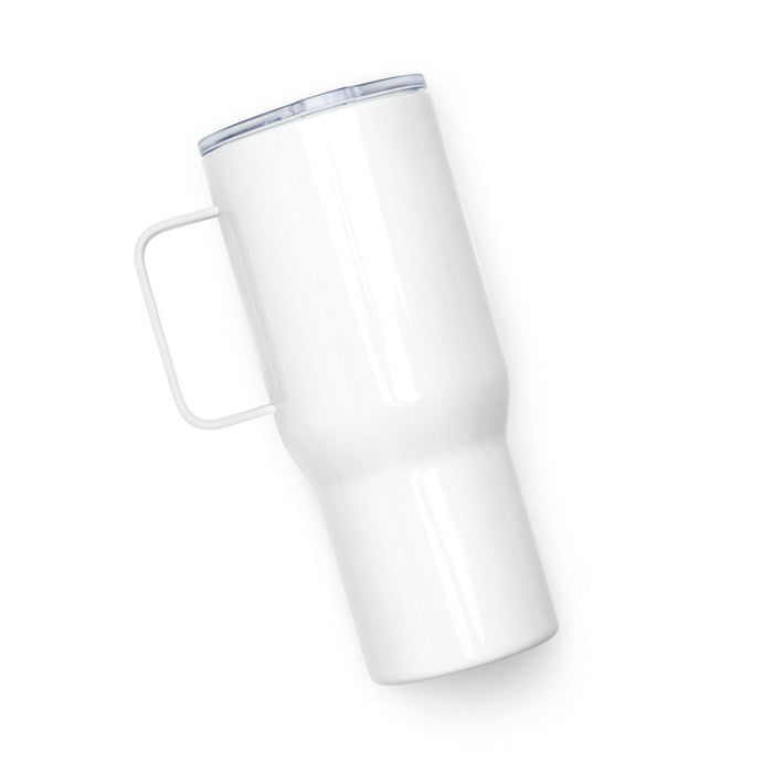 Rare Patient Voice Travel mug with a handle