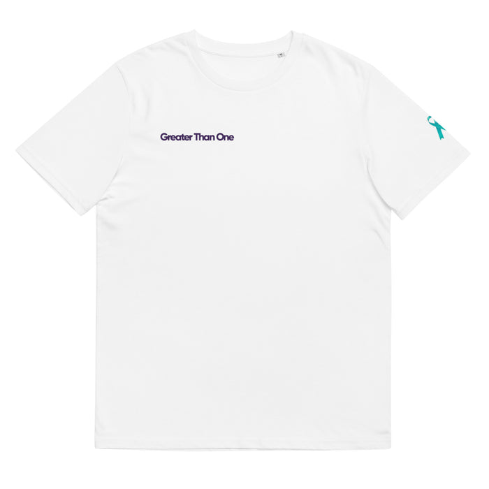 Making Greater Strides in Ovarian Cancer Unisex organic cotton t-shirt
