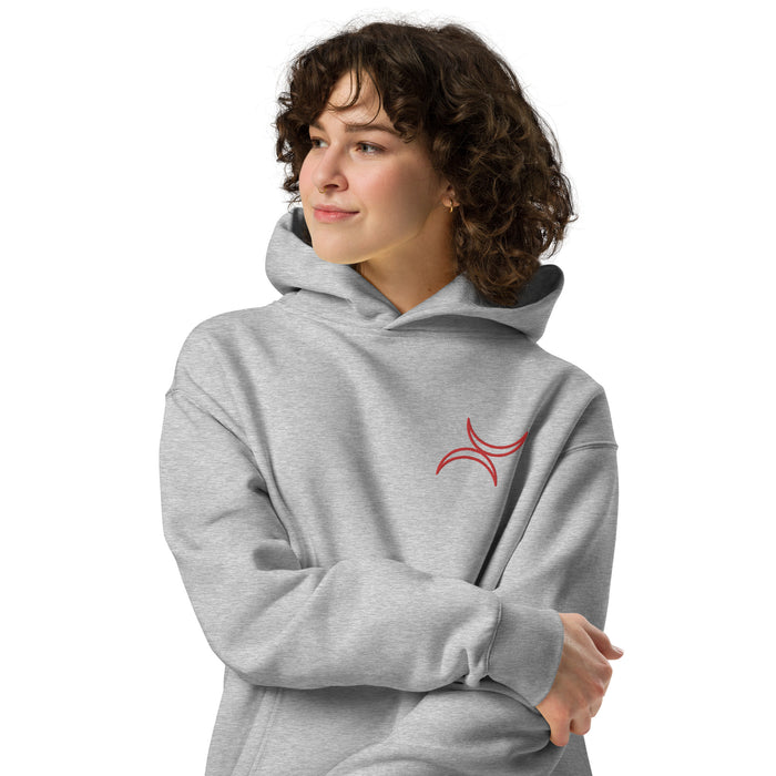 $150 Club Red Stick Sickle Cell Unisex Oversized Hoodie