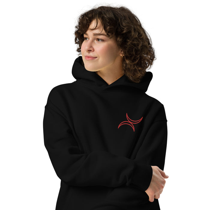 $150 Club Red Stick Sickle Cell Unisex Oversized Hoodie