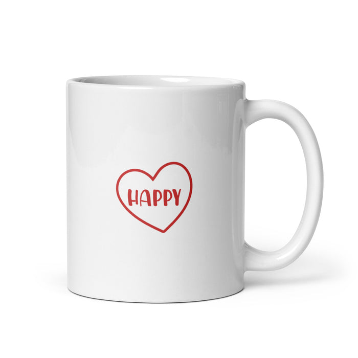 $100 Club Happy White Glossy Mug
