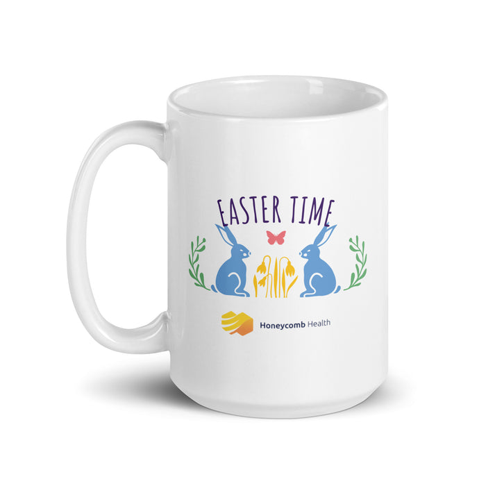 Easter Time White Glossy Mug