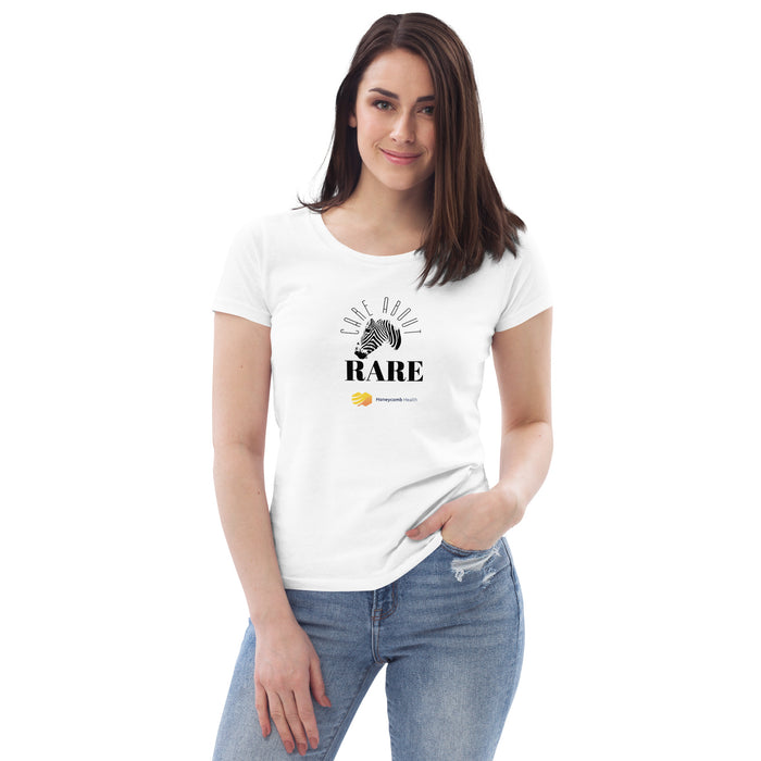 Care About Rare Women's fitted eco tee