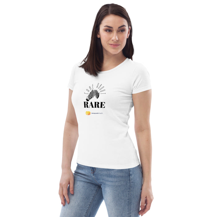 Care About Rare Women's fitted eco tee