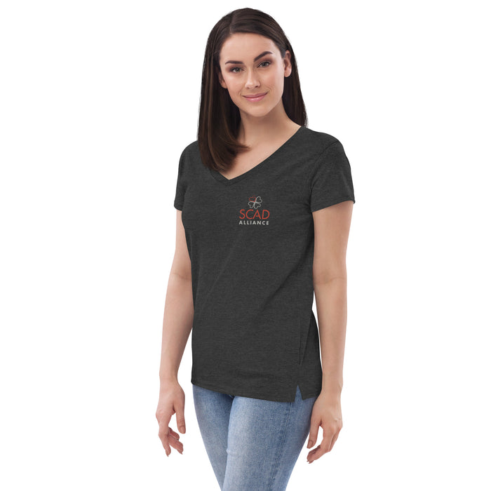 SCAD Women’s recycled v-neck t-shirt